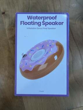 GEMS Waterproof Floating Speaker Inflatable Donut Pool Speaker